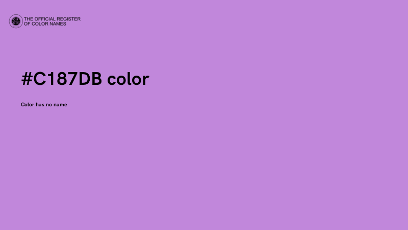 #C187DB color image