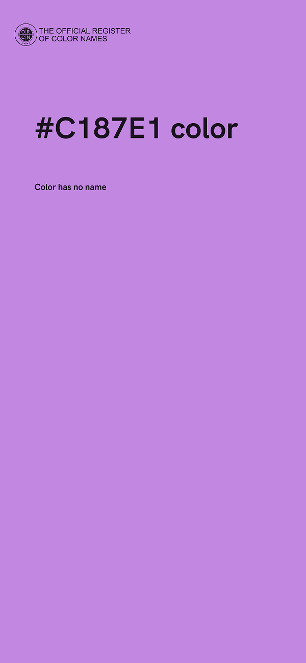 #C187E1 color image