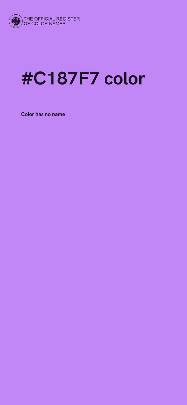 #C187F7 color image