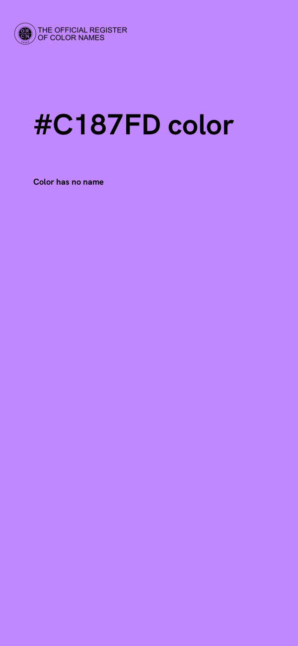 #C187FD color image