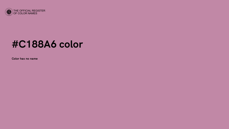 #C188A6 color image
