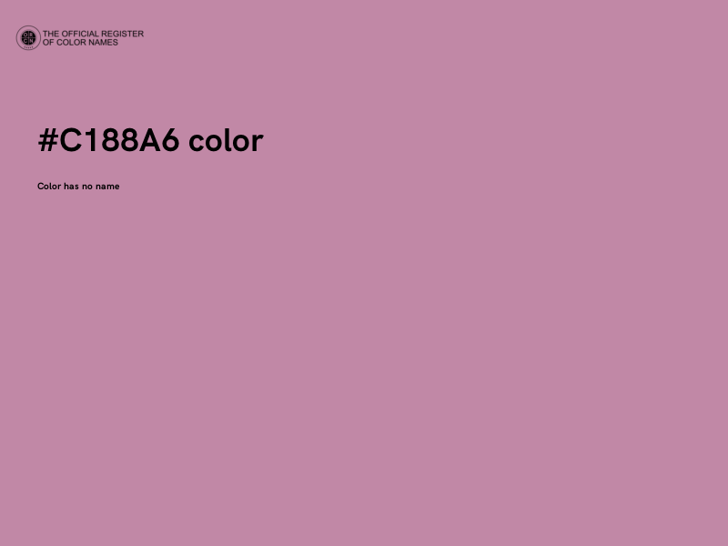 #C188A6 color image