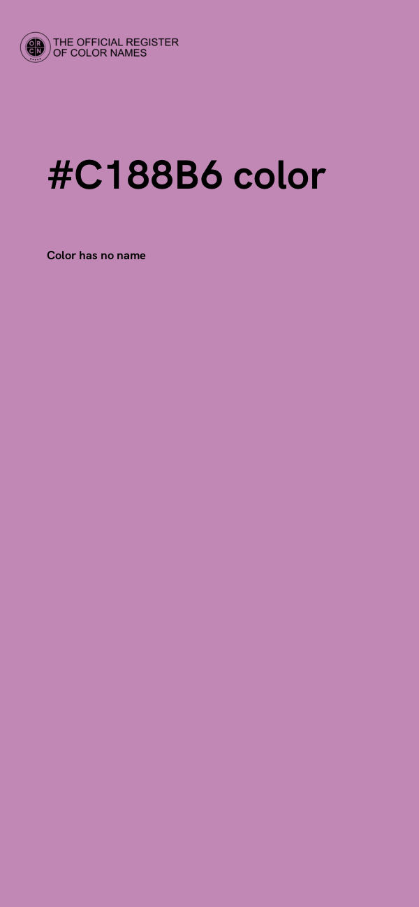 #C188B6 color image