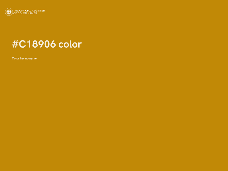 #C18906 color image