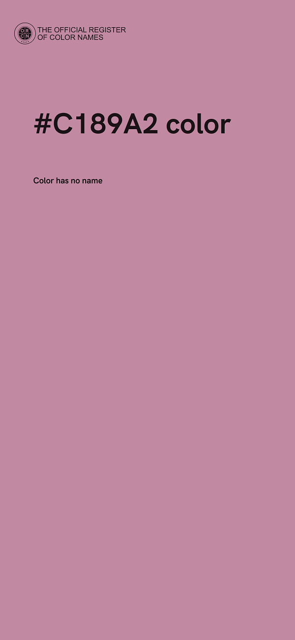 #C189A2 color image