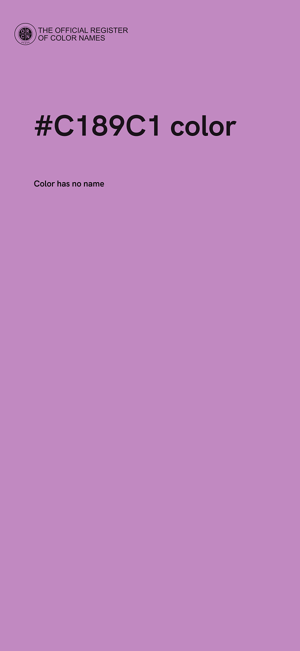 #C189C1 color image