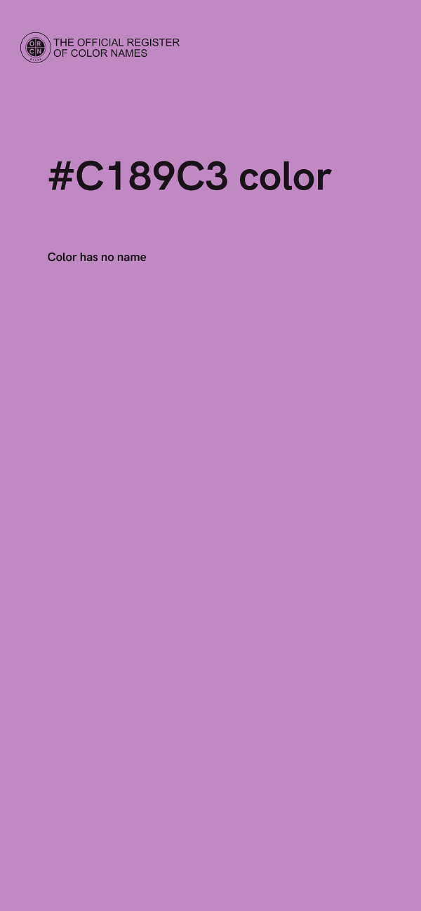 #C189C3 color image