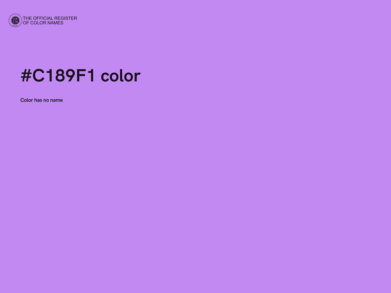 #C189F1 color image