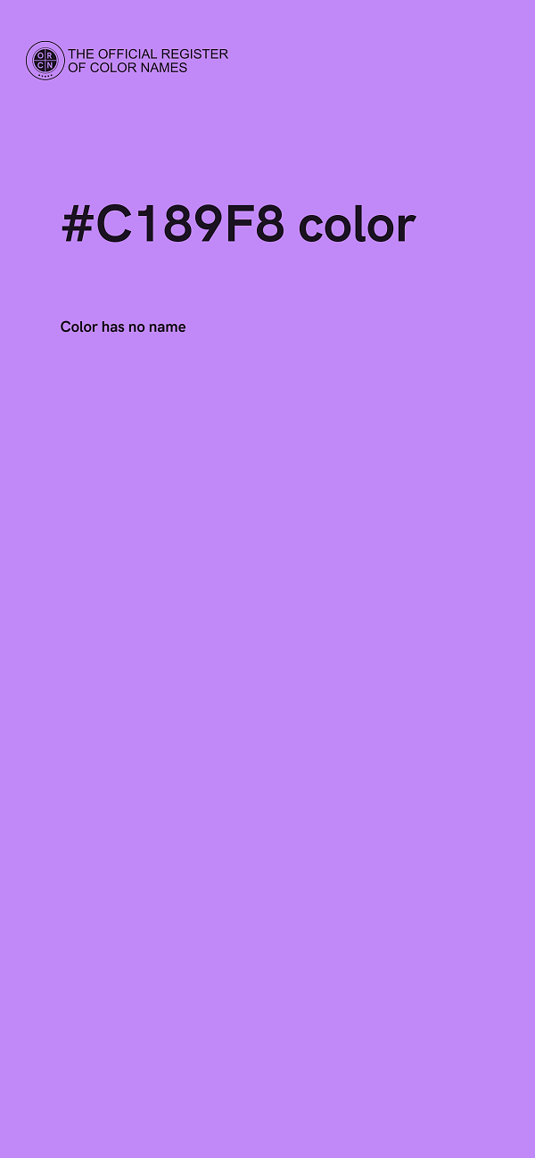 #C189F8 color image