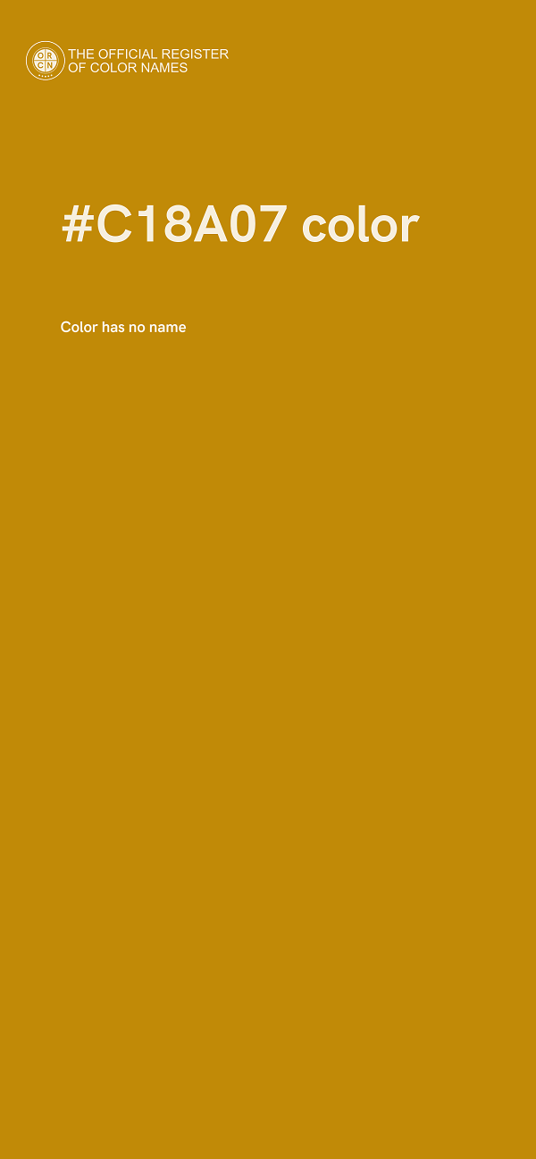 #C18A07 color image