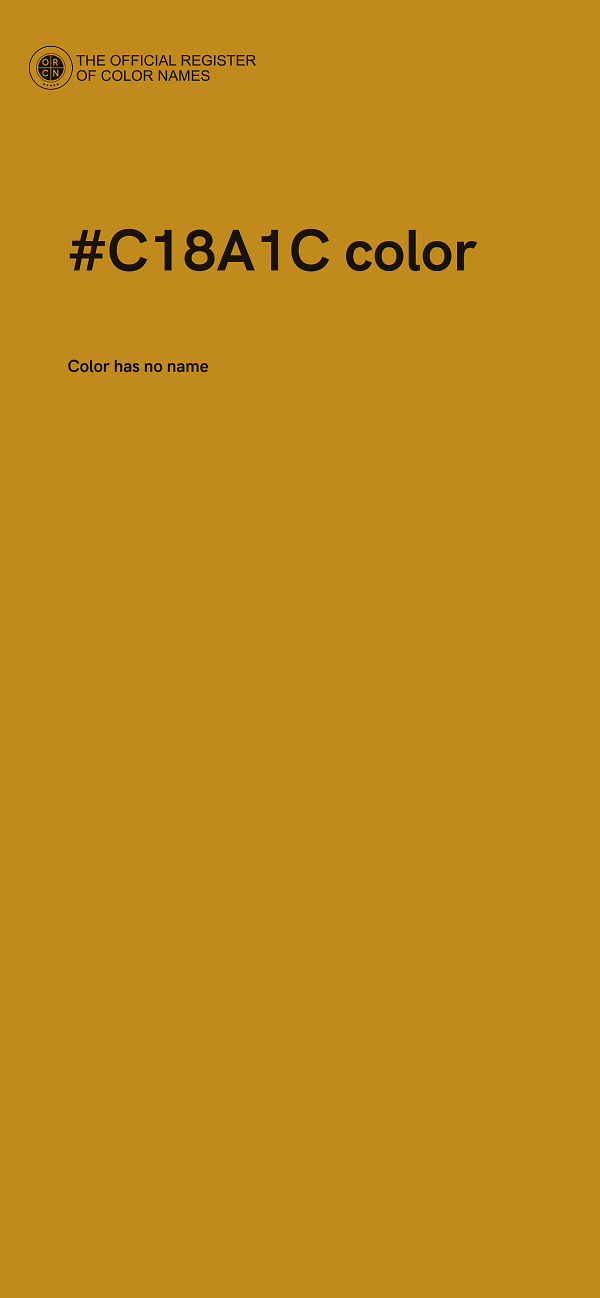 #C18A1C color image