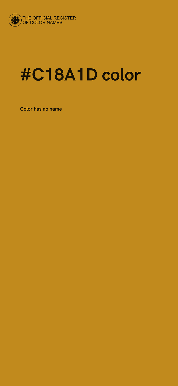 #C18A1D color image