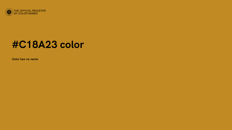 #C18A23 color image