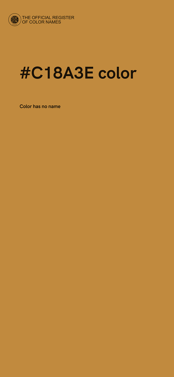 #C18A3E color image
