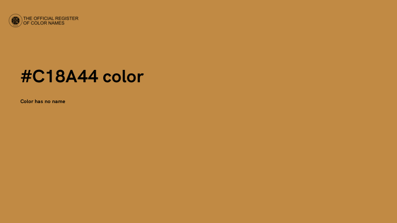 #C18A44 color image