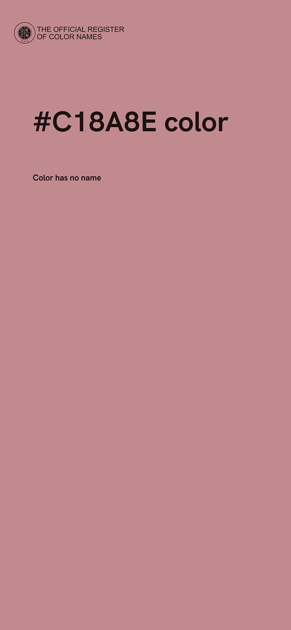 #C18A8E color image