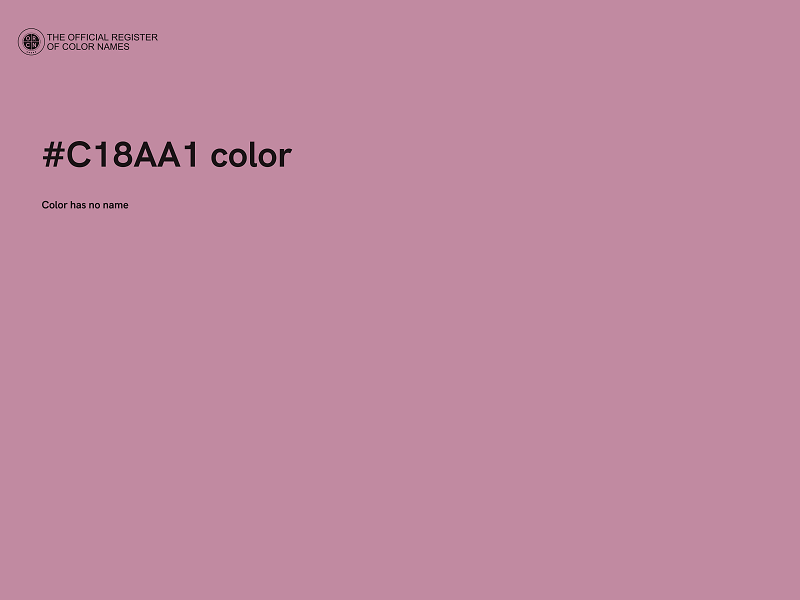 #C18AA1 color image