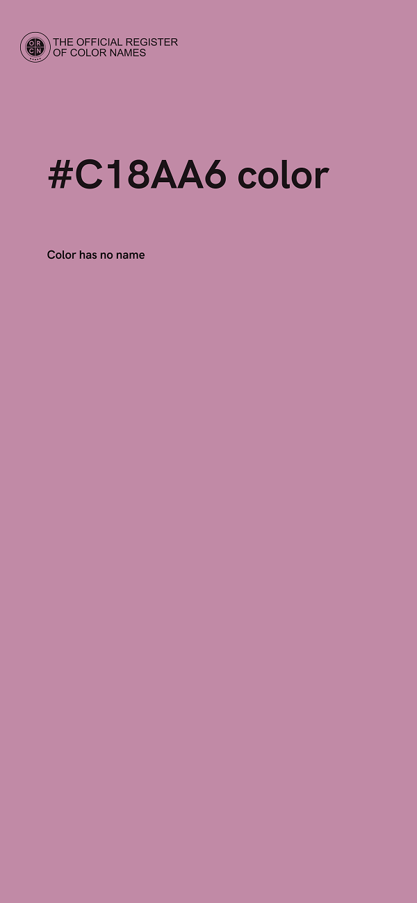 #C18AA6 color image