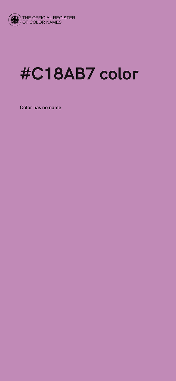 #C18AB7 color image