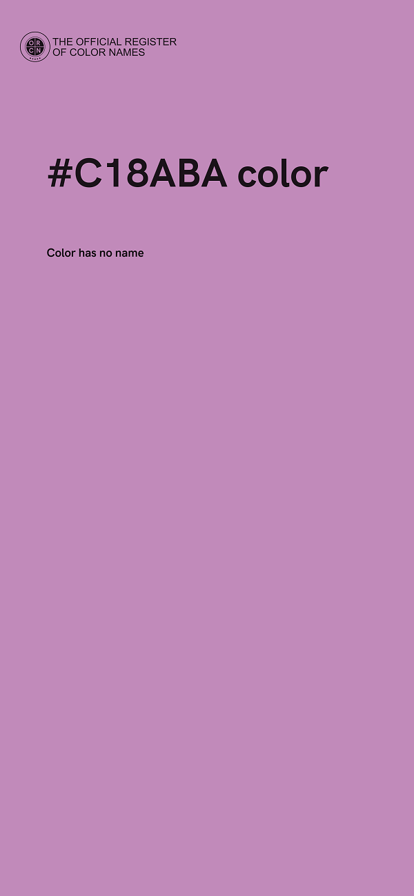 #C18ABA color image