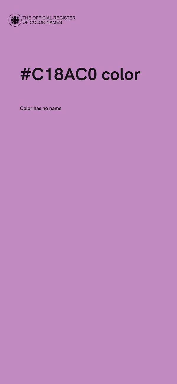 #C18AC0 color image