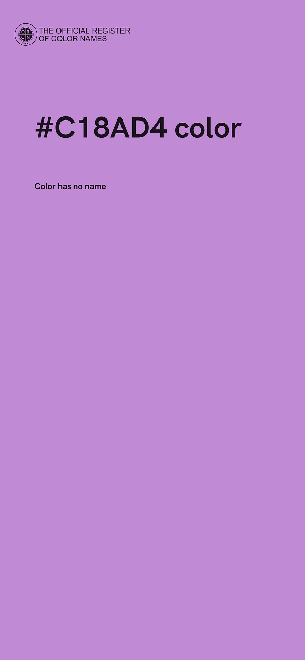 #C18AD4 color image
