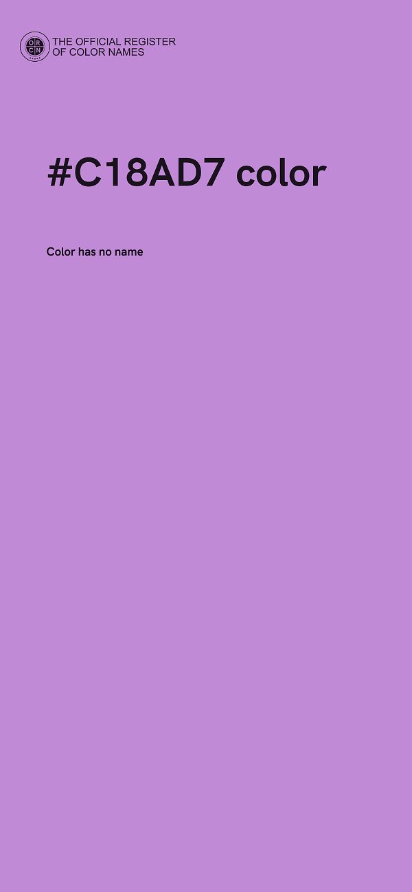 #C18AD7 color image