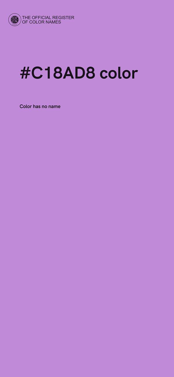 #C18AD8 color image