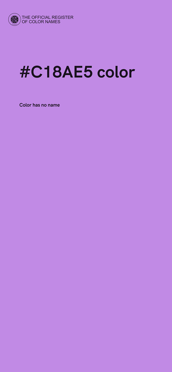 #C18AE5 color image