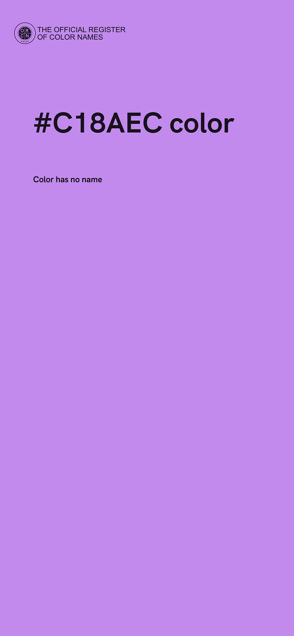 #C18AEC color image