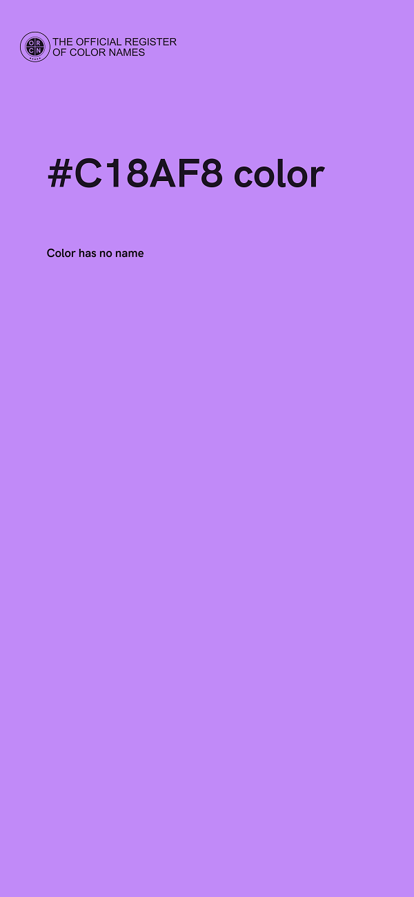 #C18AF8 color image