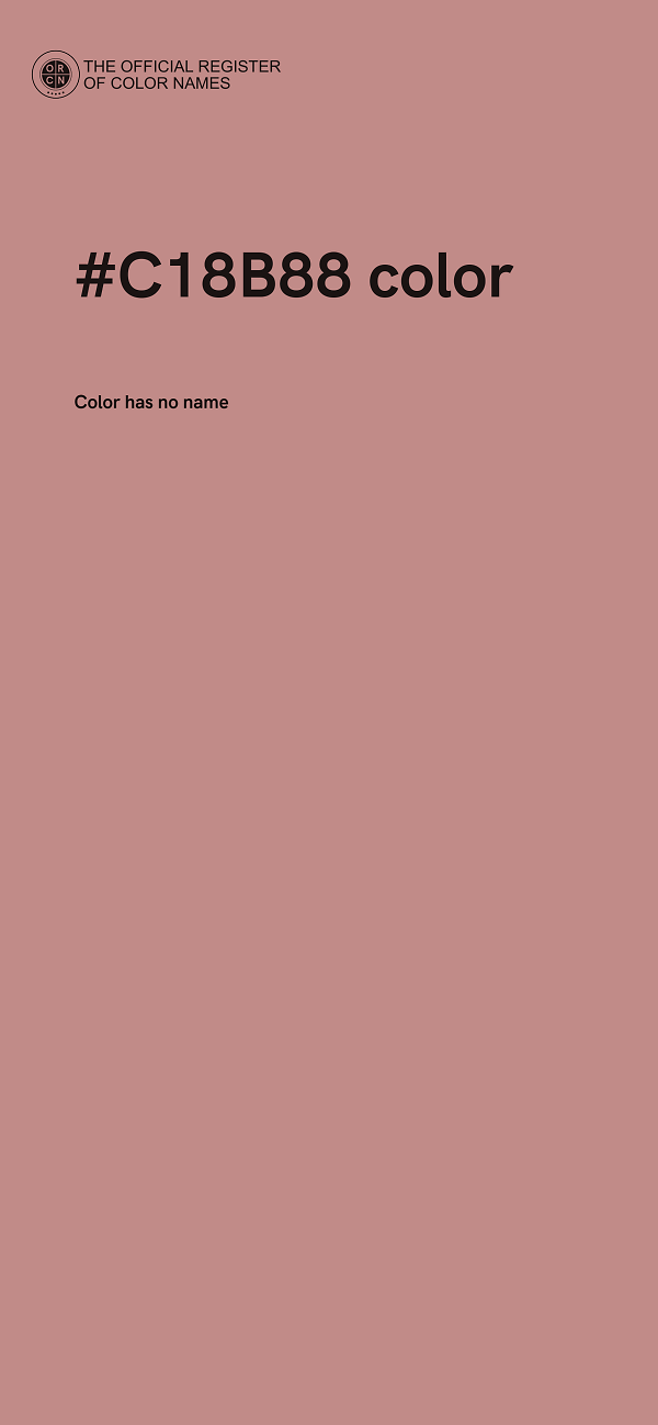 #C18B88 color image