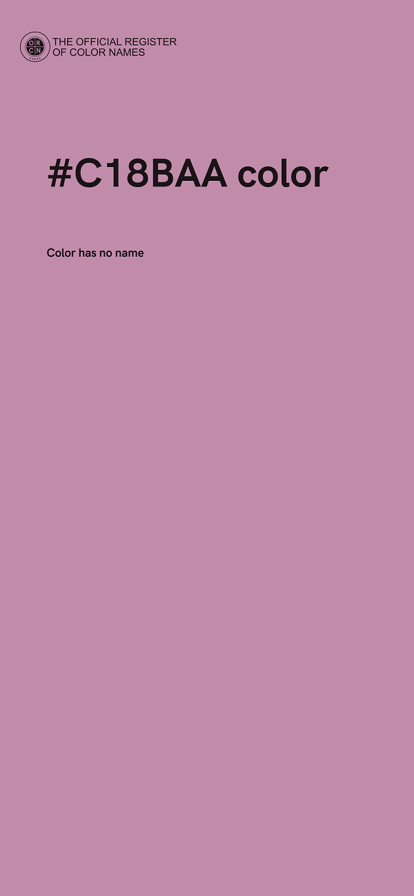 #C18BAA color image