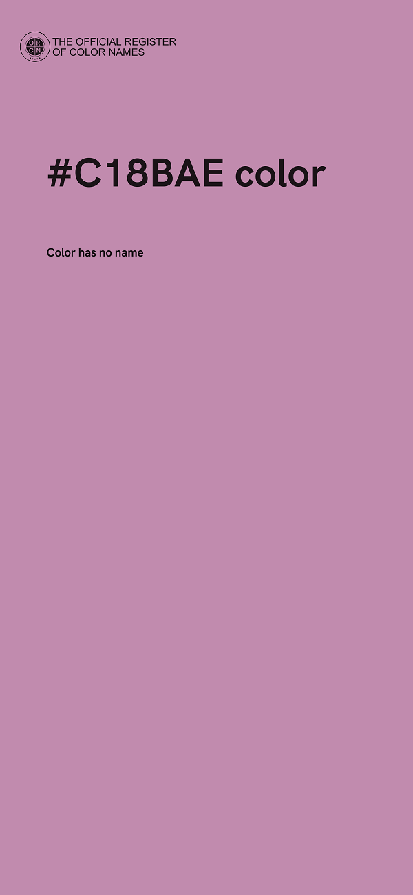 #C18BAE color image