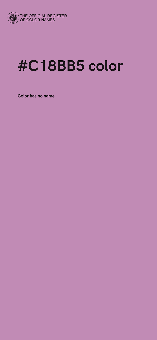 #C18BB5 color image