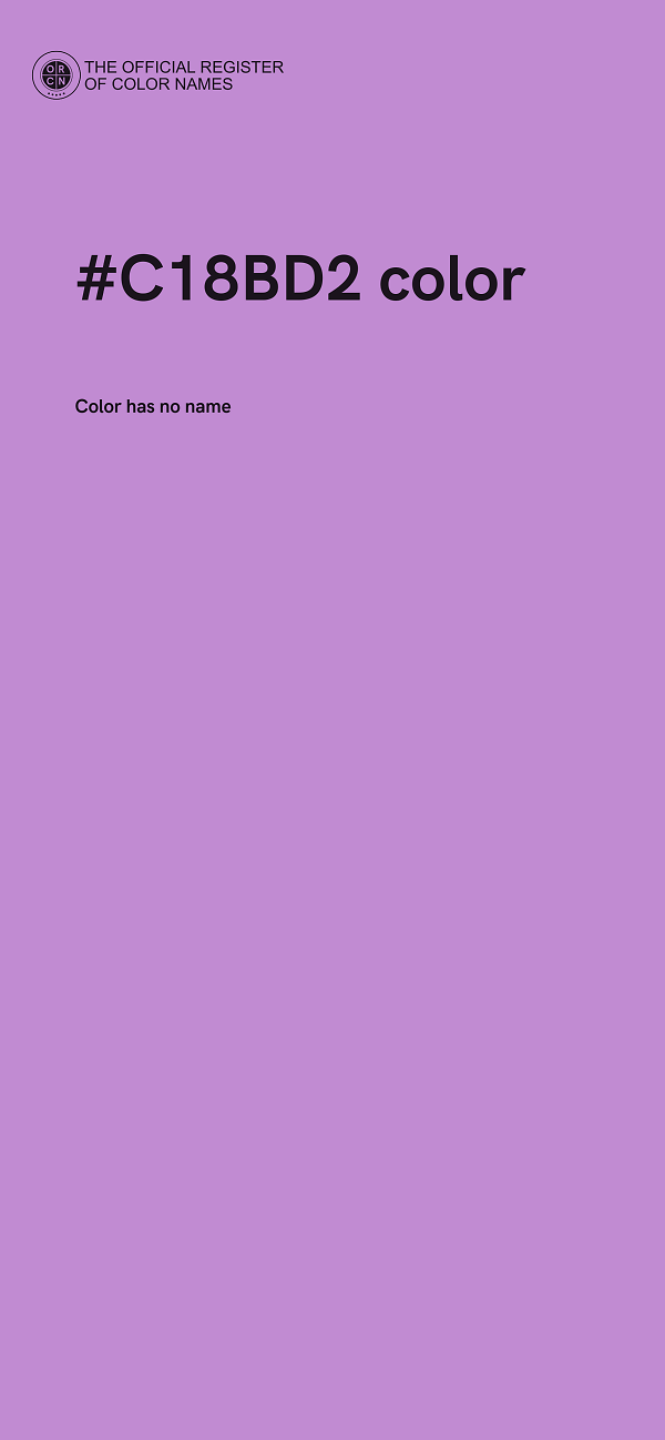 #C18BD2 color image