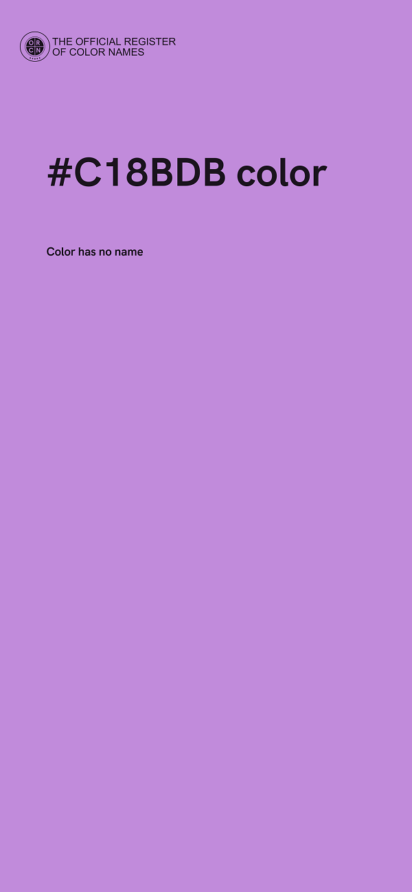 #C18BDB color image