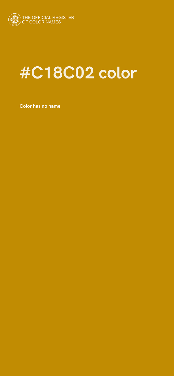 #C18C02 color image