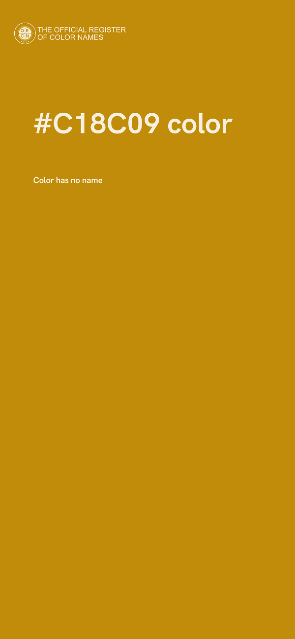 #C18C09 color image