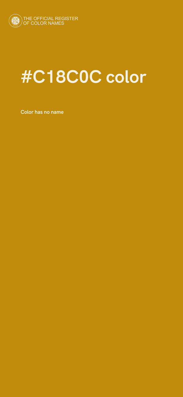 #C18C0C color image