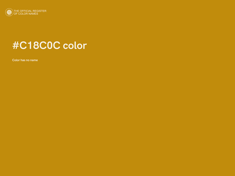 #C18C0C color image