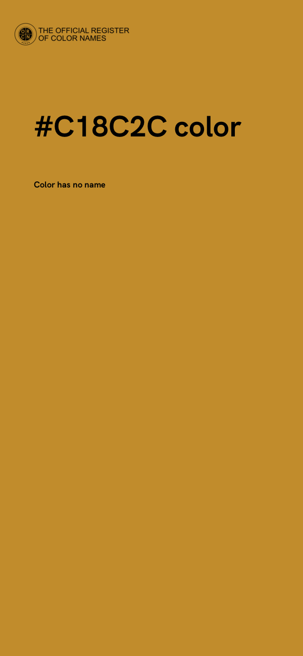 #C18C2C color image