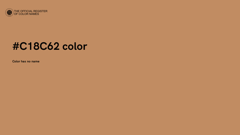 #C18C62 color image