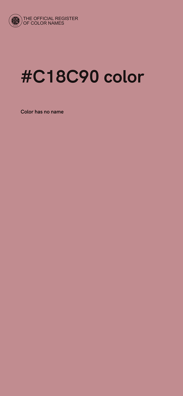 #C18C90 color image