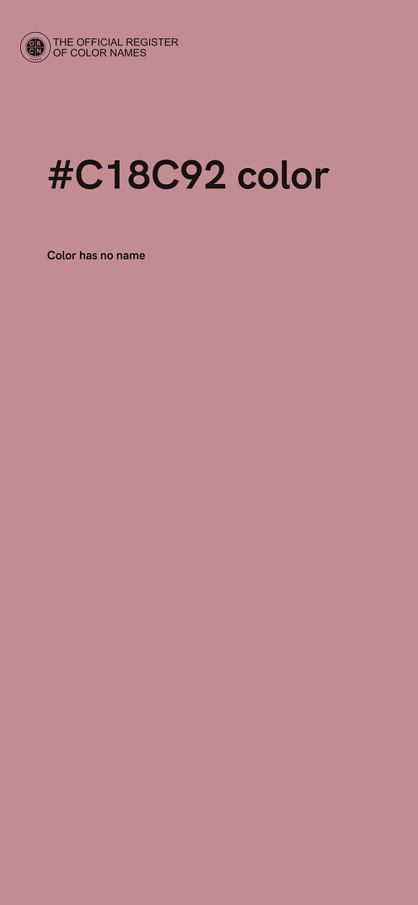 #C18C92 color image