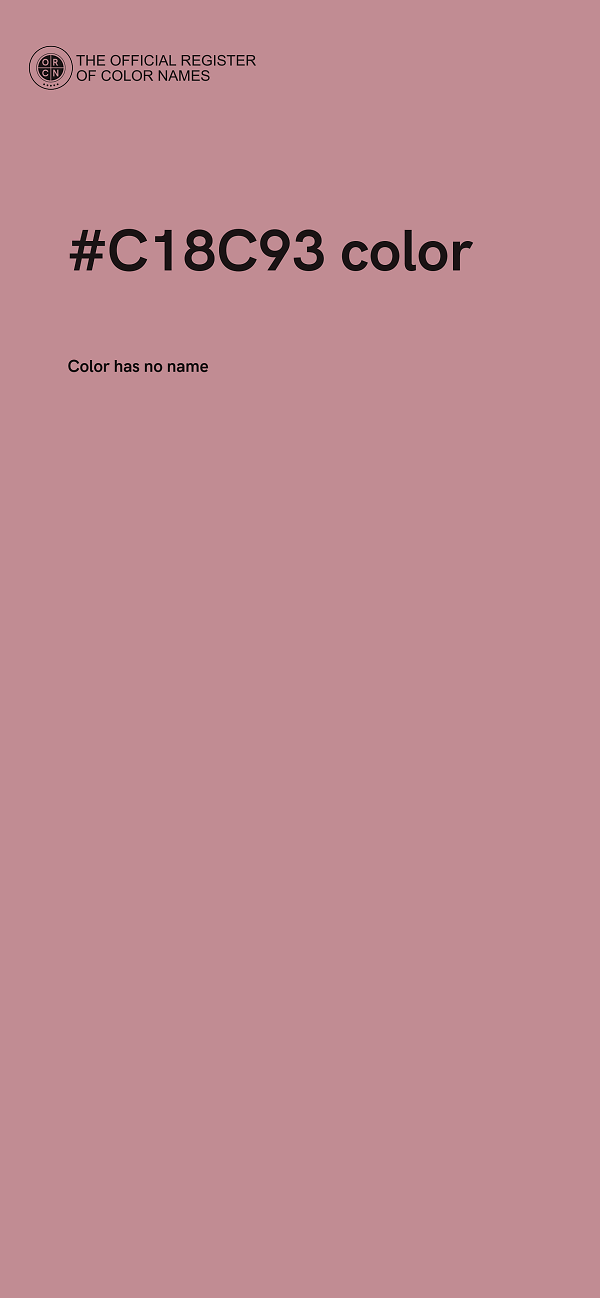 #C18C93 color image