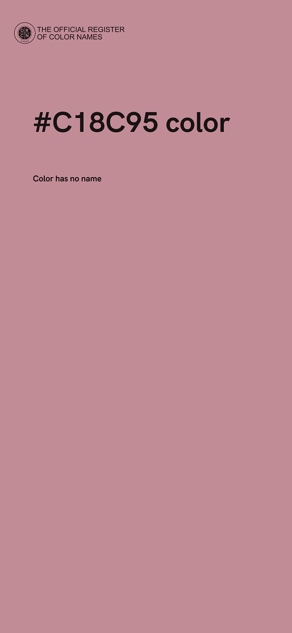 #C18C95 color image