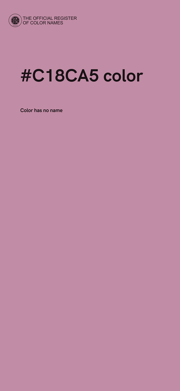 #C18CA5 color image