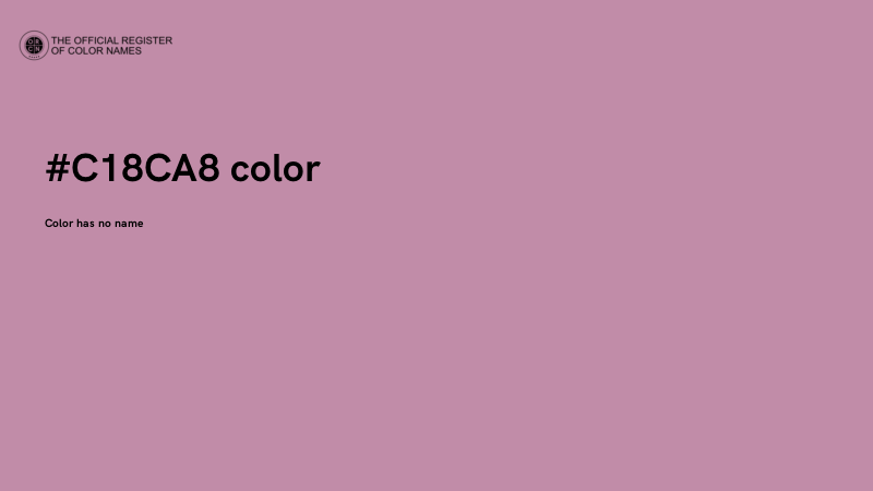 #C18CA8 color image