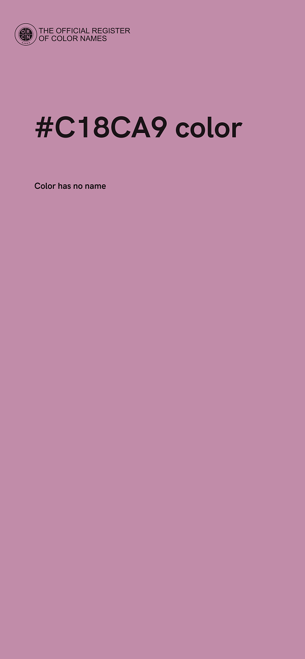 #C18CA9 color image